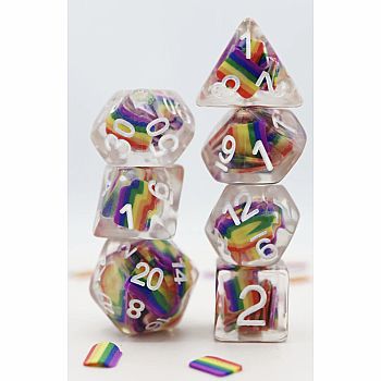 RAINBOW FLAG RPG DICE SET