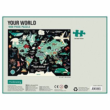 1000 Piece Family Map Of The World Puzzle