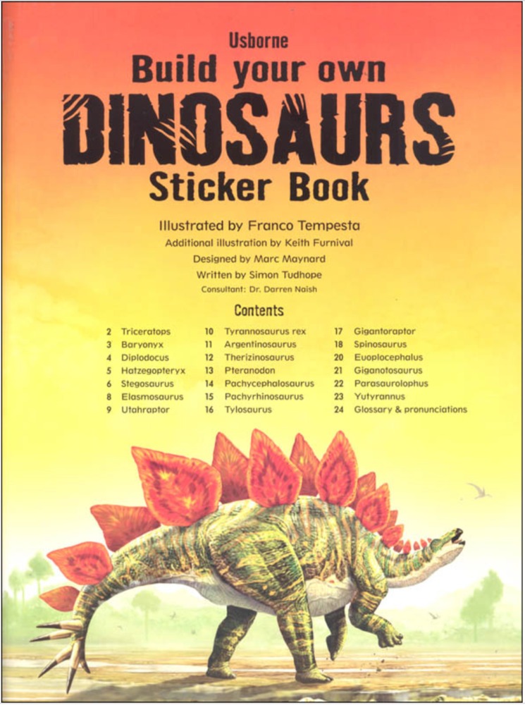 Build Your Own Dinosaurs Sticker Book Build Your Own Dinosaurs Sticker Book