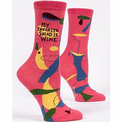 SOCKS MY FAVORITE SALAD IS WINE