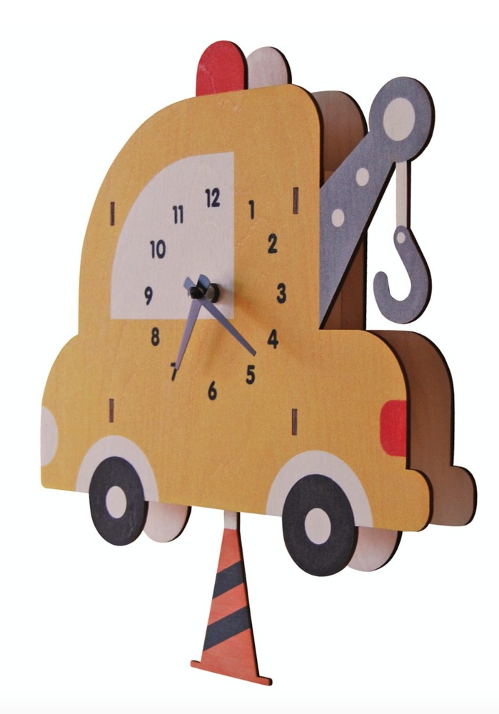 TOW TRUCK PENDULUM CLOCK The Toy Box
