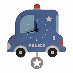POLICE CAR PENDULUM CLOCK