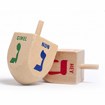 LG WOODEN DREIDEL - sold individually