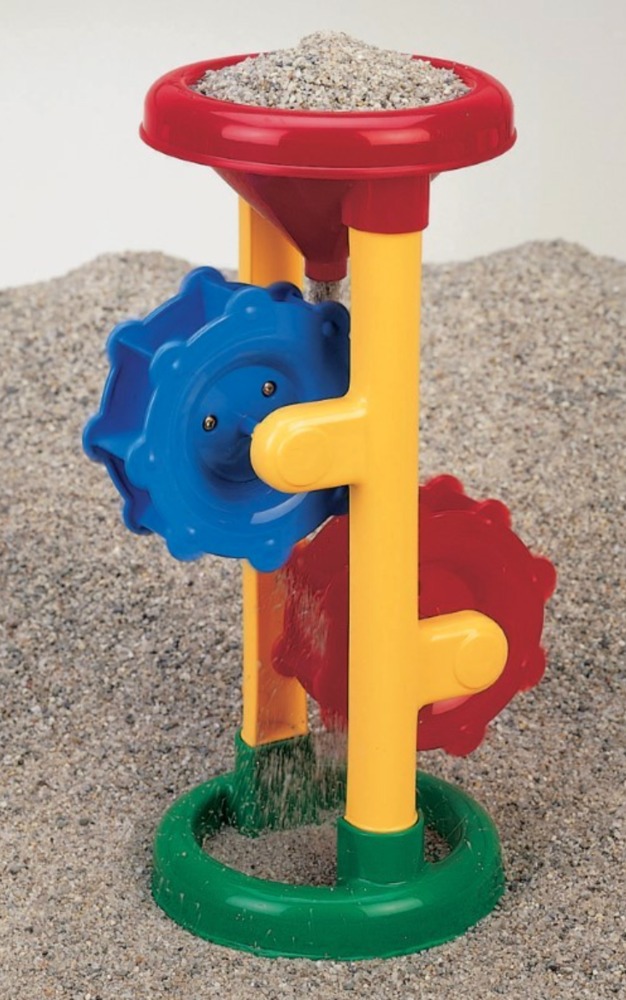 Sand outlet wheel toy