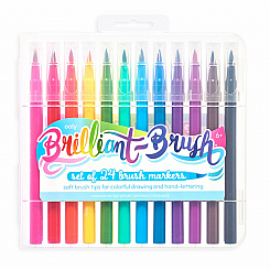 BRILLIANT BRUSH MARKERS 24