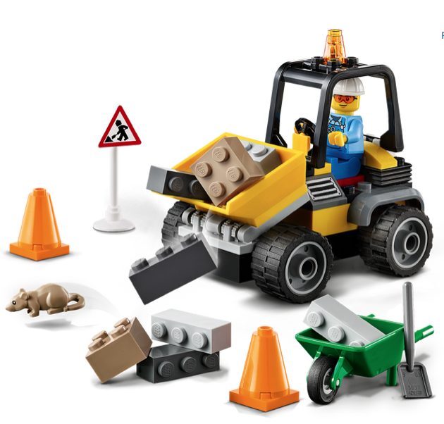 Lego city road hot sale worker
