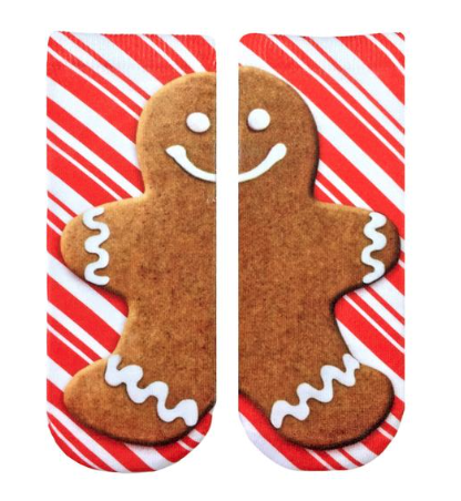 GINGERBREAD MAN ANKLE SOCKS