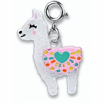 GLITTER LLAMA CHARM