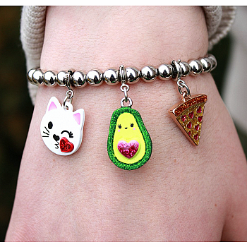 GLITTER AVOCADO CHARM