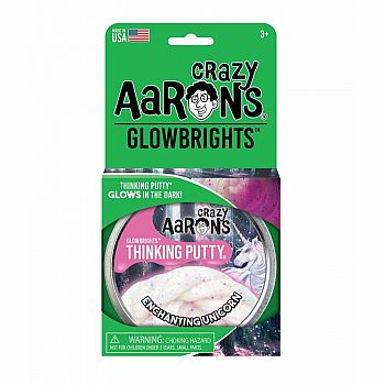 Crazy Aaron's Enchanting Unicorn Glow-in-the-Dark Putty 4" Tin