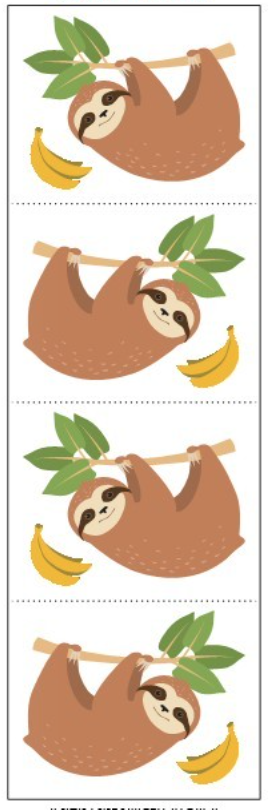SLOTH STICKERS