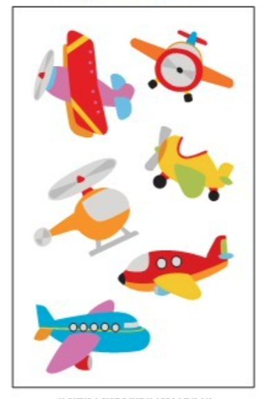 CHUBBY AIRPLANES STICKER