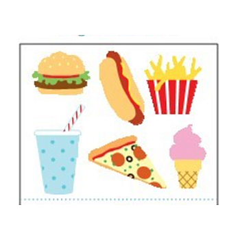 FAST FOOD STICKERS