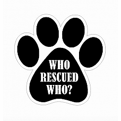 LG WHO RESCUED WHO STICKER