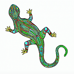 LG LIZARD STICKER