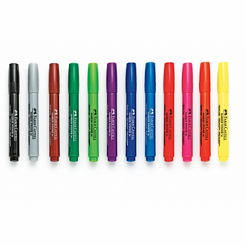 12 ct Broadline Tip Jumbo Washable Markers