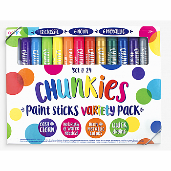 CHUNKIES PAINTS STICKS 24PC