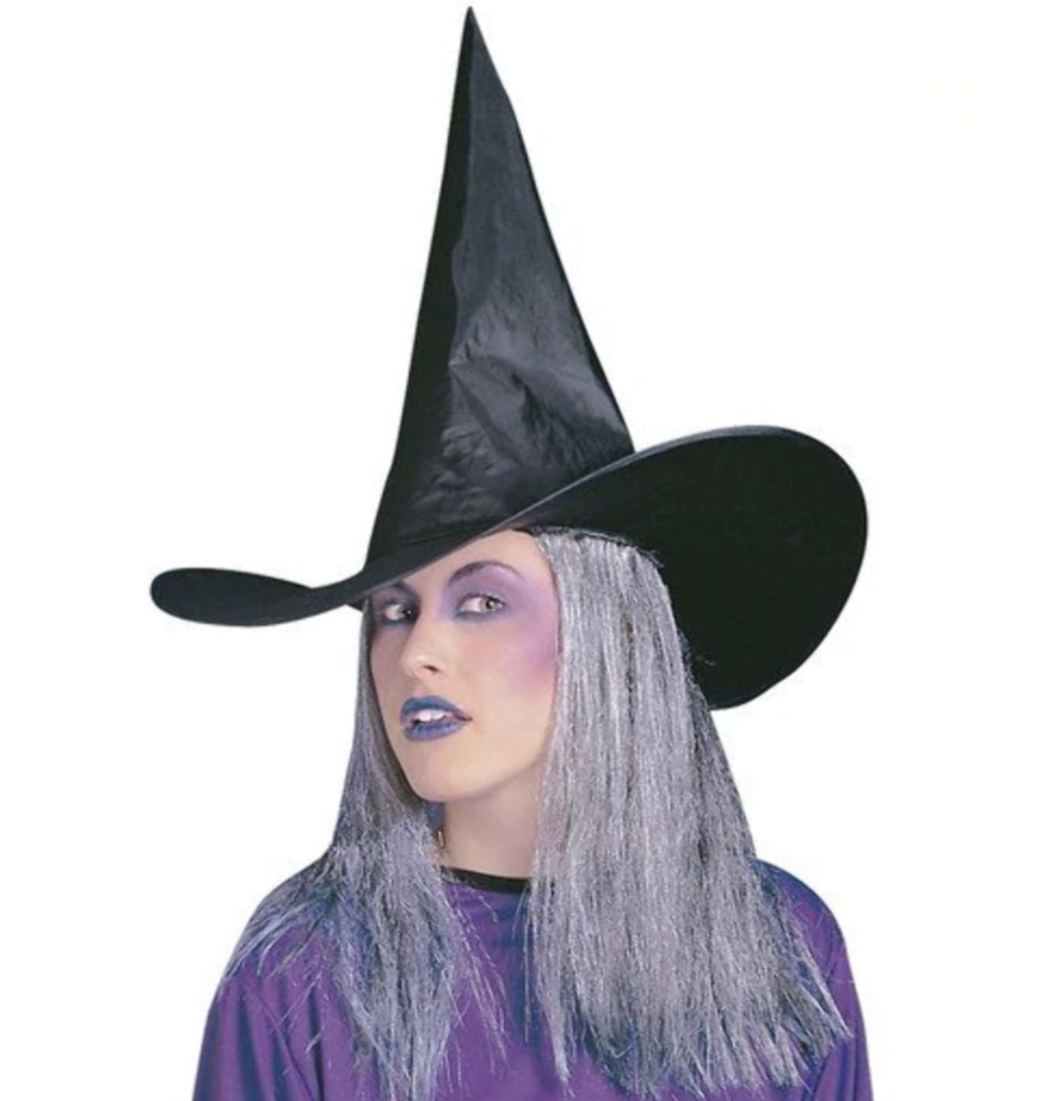 WITCH HAT GRAY HAIR - The Toy Box display picture 1