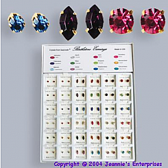 PIERCED BIRTHSTONE EARRINGS