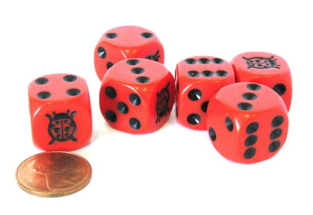 LADYBUG DICE - sold individually