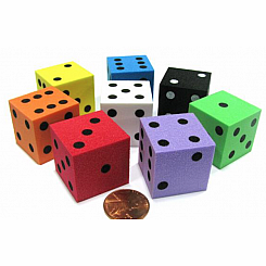 FOAM DICE 25mm - sold individually
