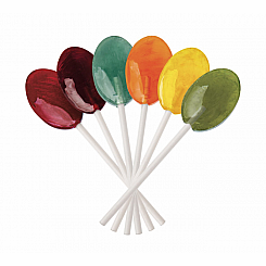 CLASSIC FRUITS OVAL LOLLIPOPS - sold individually