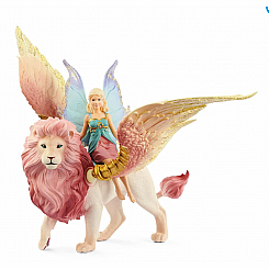 FAIRY ON WINGED LION
