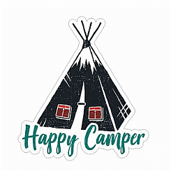 LG HAPPY CAMPER STICKER