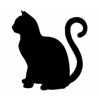 Only cat - Black Cat - Sticker
