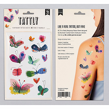 BUTTERFLY FRENZY TATTOO SHEET