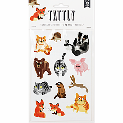 FURRY FRIENDS TATTOO SHEET