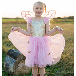 GOLD BUTTERFLY DRESS & WINGS