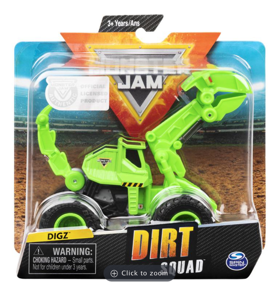 MONSTER JAM DIRT SQUAD sold individually The Toy Box