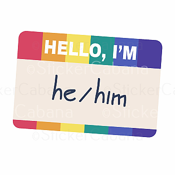 LG HE HIM STICKER