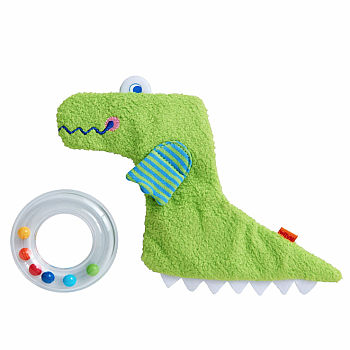 Crocodile Rattle with Removable Teething Ring