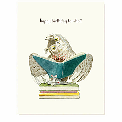 BIRTHDAY WHO CARD