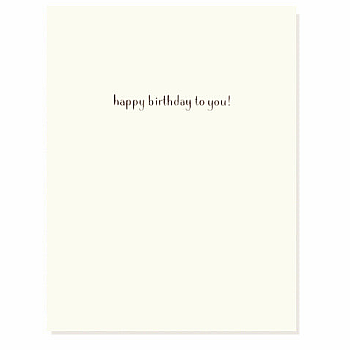 BIRTHDAY WHO CARD