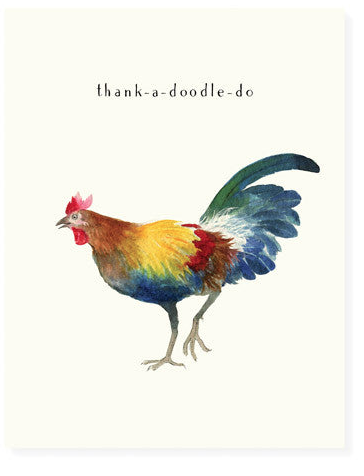 ROOSTER THANK YOU CARD