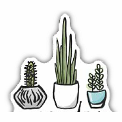 POTTED PLANTS STICKER