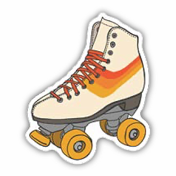 ROLLER SKATE STICKER