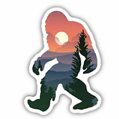 SUNSET FOREST SASQUATCH STICKE