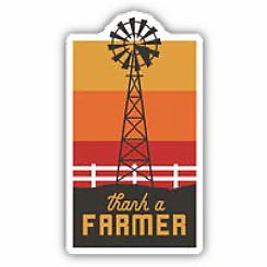 THANK A FARMER STICKER