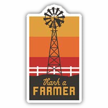 THANK A FARMER STICKER