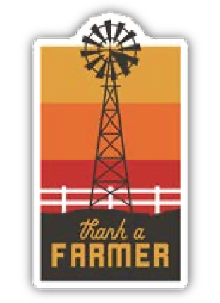 THANK A FARMER STICKER