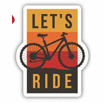 LETS RIDE STICKER