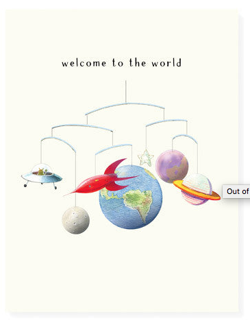 OUT OF THIS WORLD BABY CARD