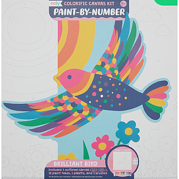 Colorific Canvas Paint By Number Kit - Brilliant Bird