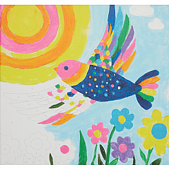 Colorific Canvas Paint By Number Kit - Brilliant Bird