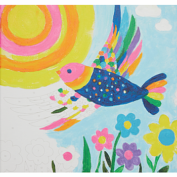 Colorific Canvas Paint By Number Kit - Brilliant Bird