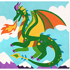 Colorific Canvas Paint By Number Kit - Magic Unicorn